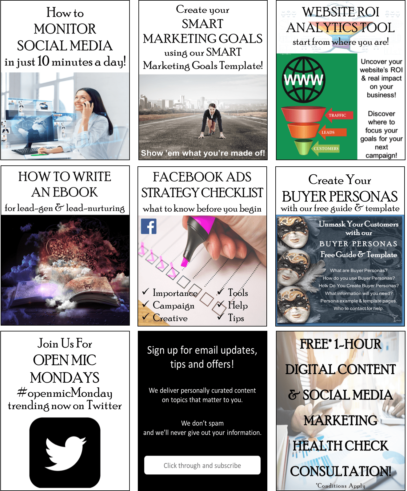 12 Free Content Marketing Offers